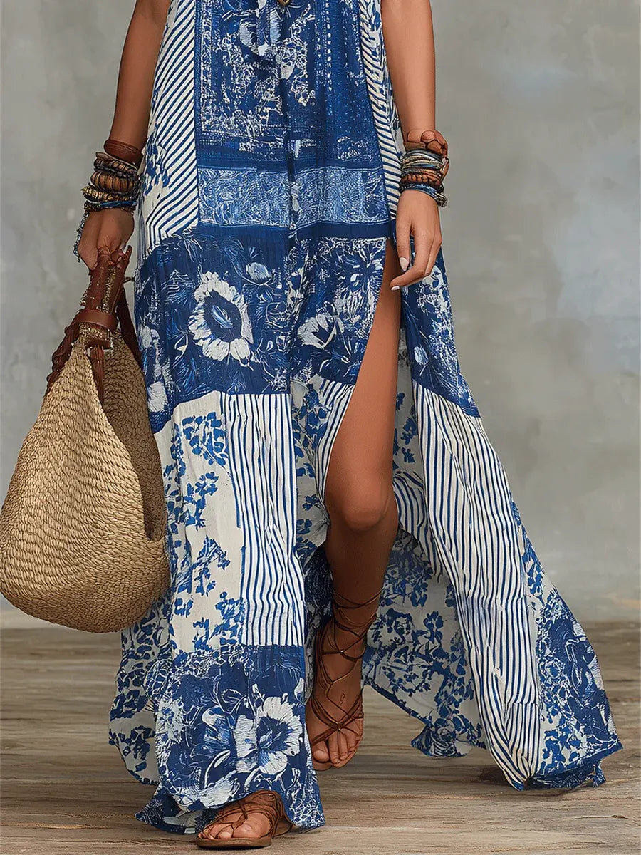 Isla | Patchwork-Maxikleid