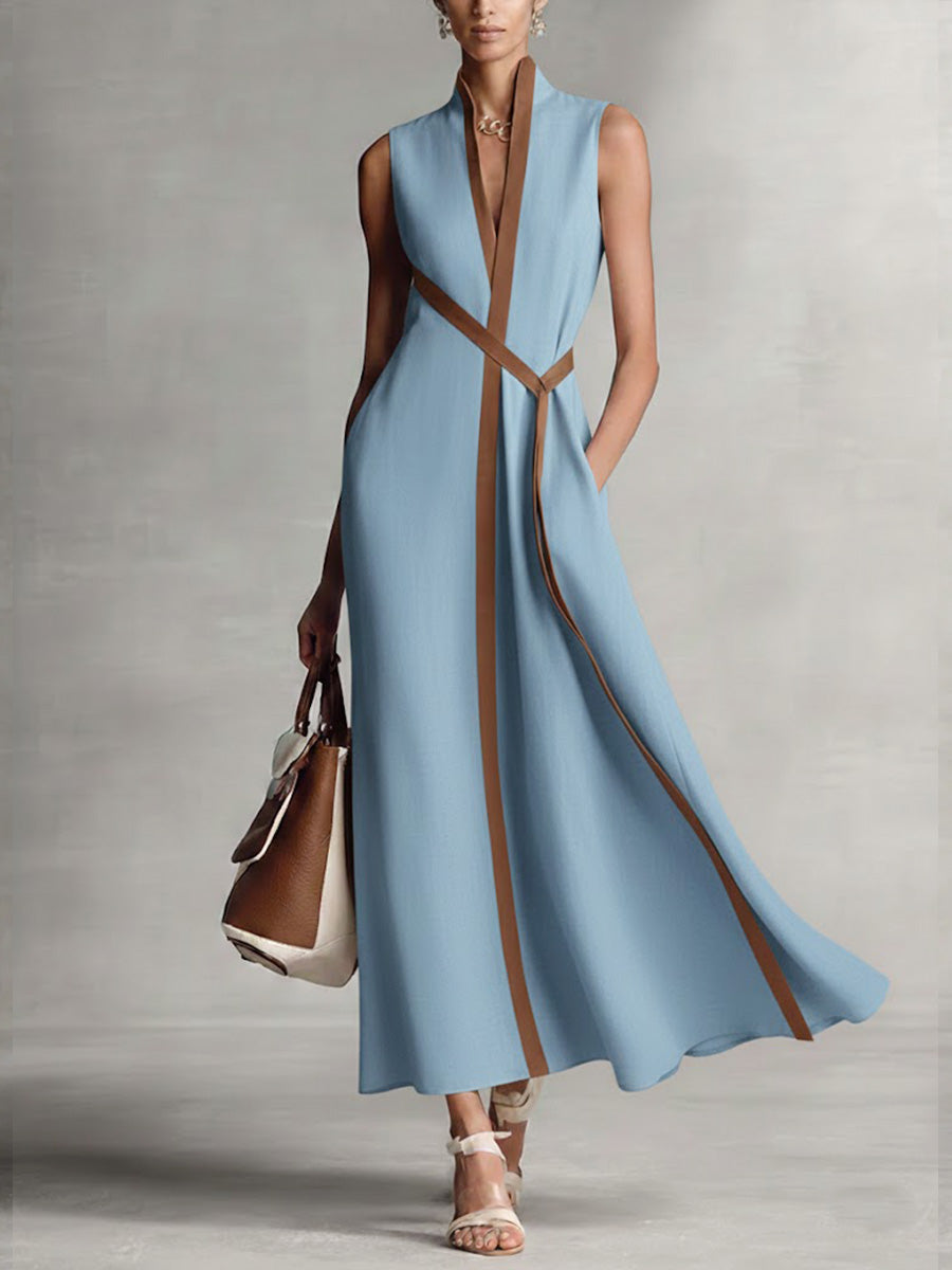 Aria | Ärmelloses Maxikleid
