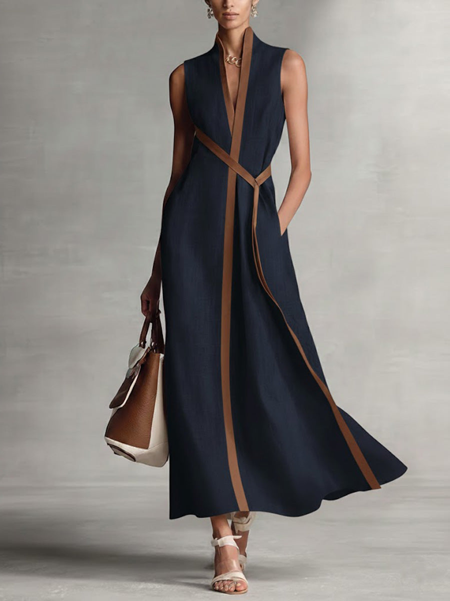 Aria | Ärmelloses Maxikleid