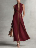 Aria | Ärmelloses Maxikleid