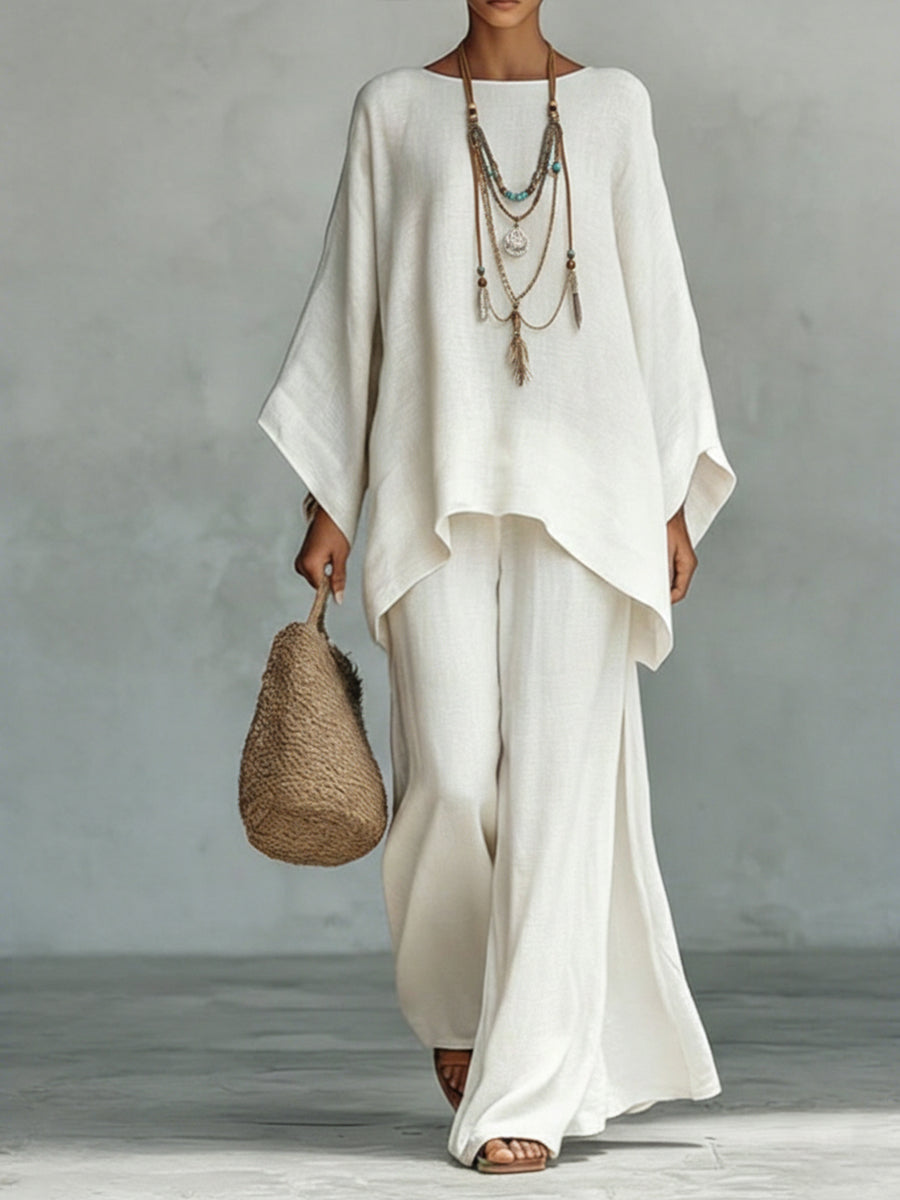 Celeste | Elegantes Leinen-Zweiteiler-Set